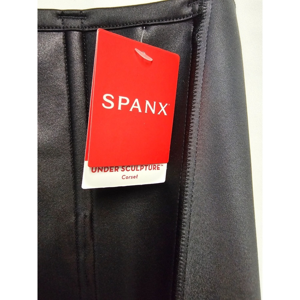Spanx Under Sculpture Corset Black Waist Cincher‎ Shapewear 10188R New - Picture 4 of 15